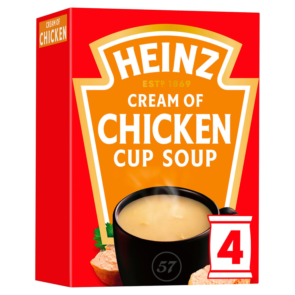 Heinz Cream of Chicken Cup Packet Soup x4 68g