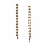 Freedom yellow gold cupchain drop earrings - British product