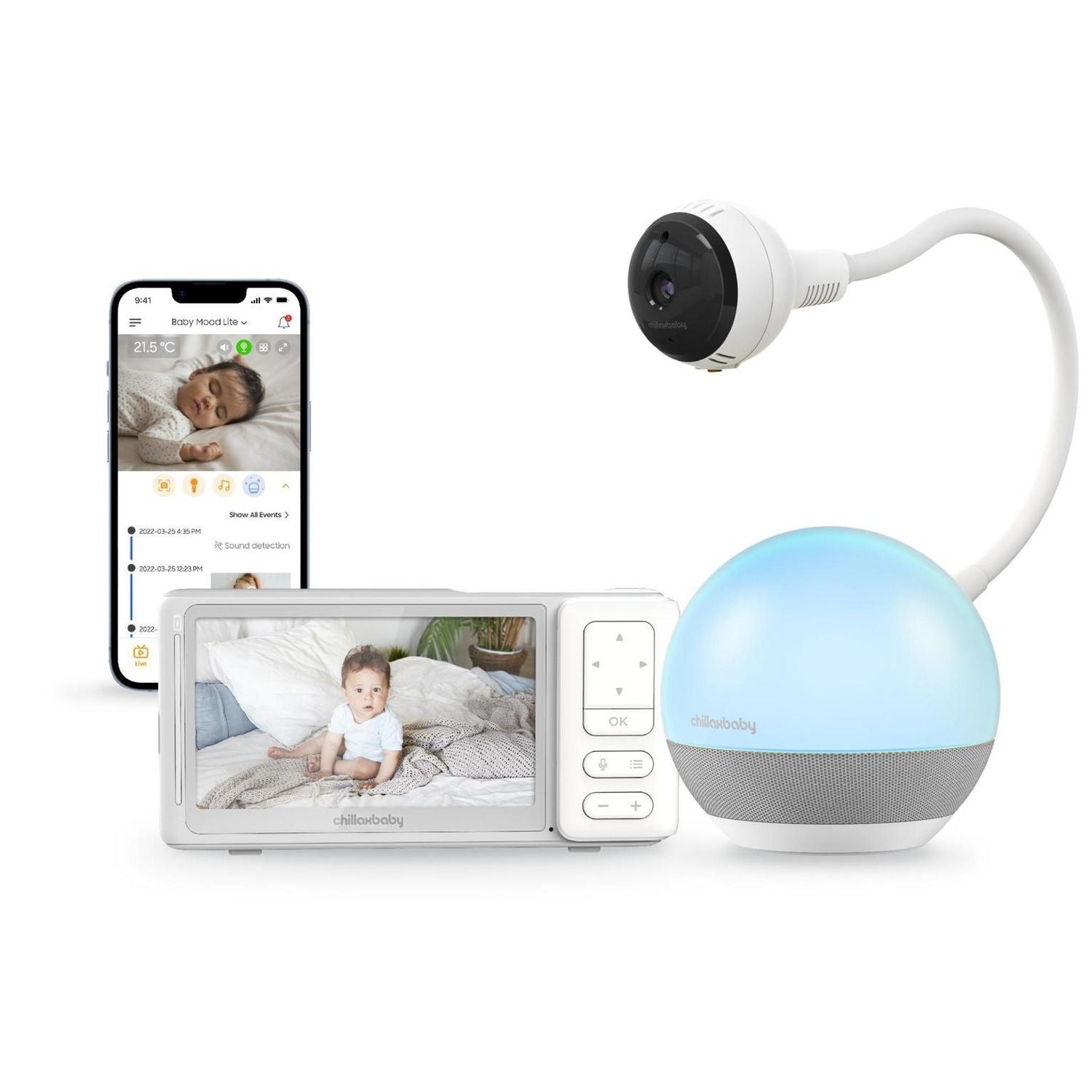 Chillax DM610 360° baby monitor, UK version