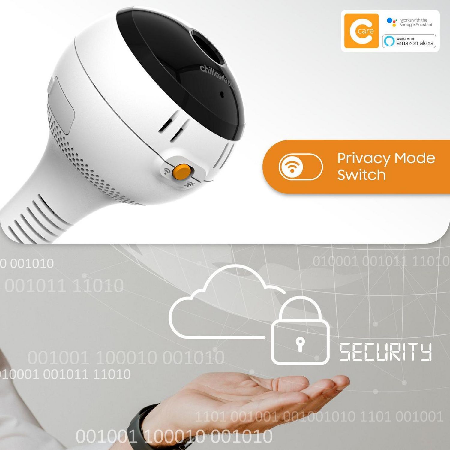 Chillax DM610 360° baby monitor, UK version