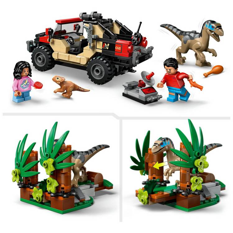 LEGO Jurassic World Raptor Off-Road Escape building set, UK version