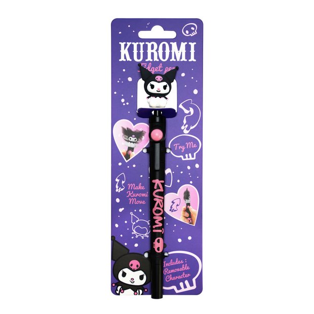 Sanrio Kuromi Fidget Pen with figurine, UK version