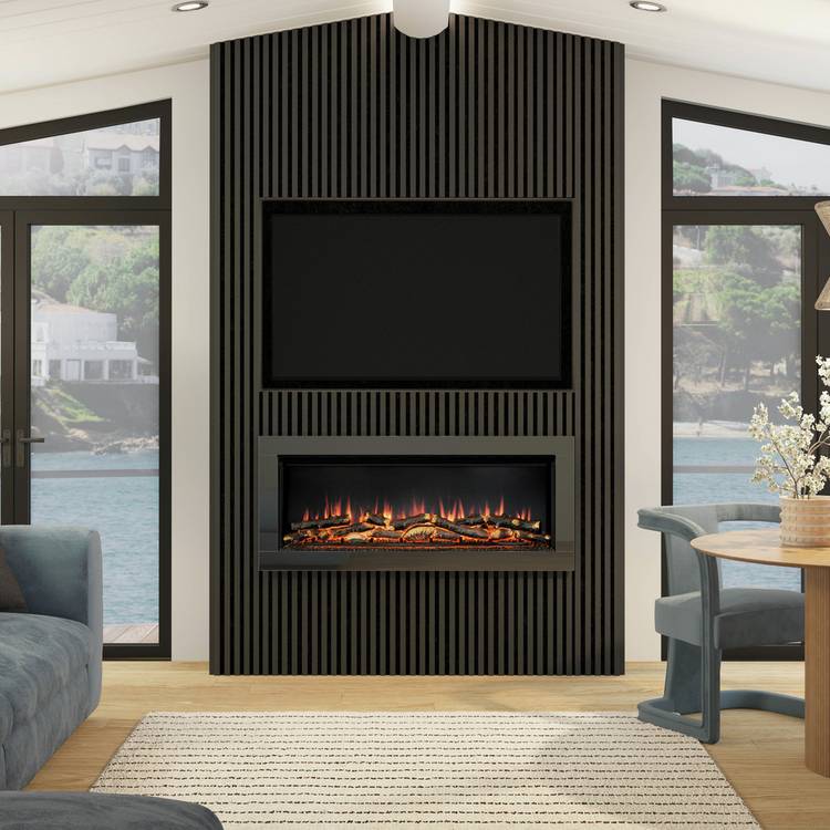 Be Modern Avella Grande wall hung electric fire, imported from the UK