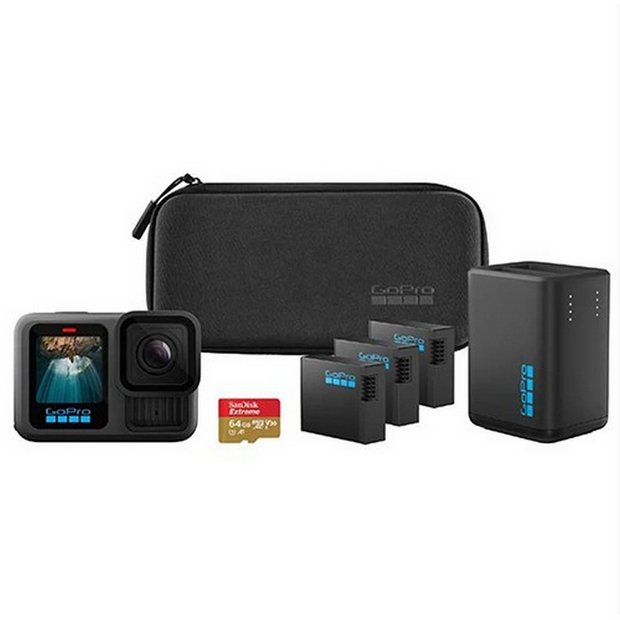 GoPro Hero13 extended power bundle black, imported from the UK