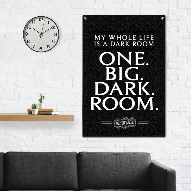 Warner Brothers Beetlejuice fabric wall banner, imported from the UK