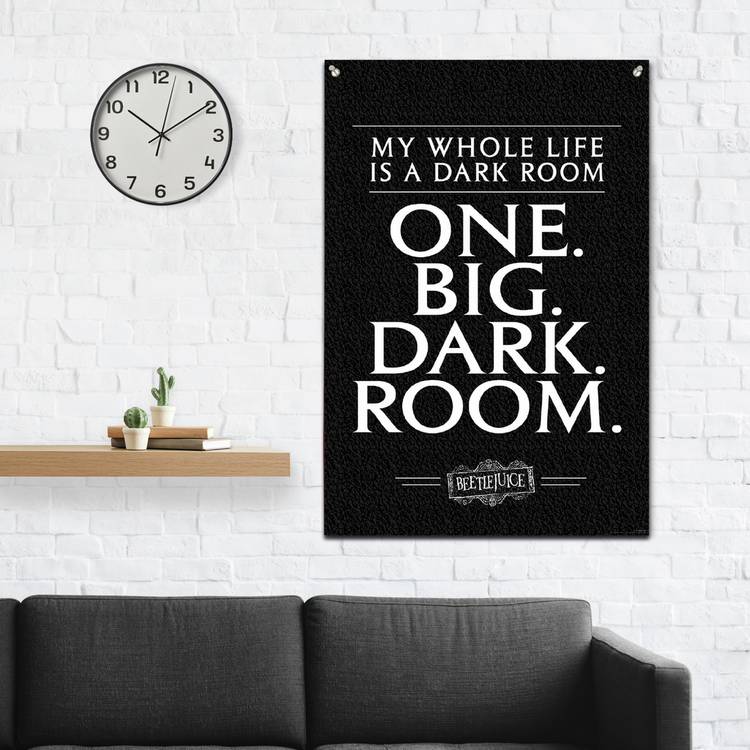 Warner Brothers Beetlejuice fabric wall banner, imported from the UK