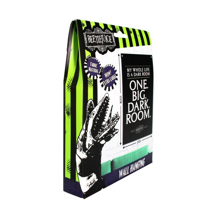 Warner Brothers Beetlejuice fabric wall banner, imported from the UK