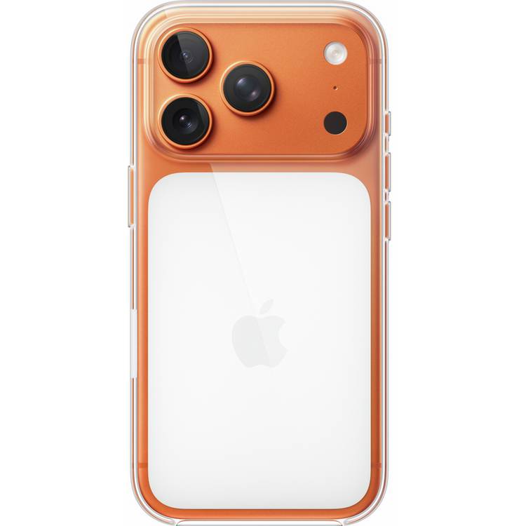 Apple clear MagSafe phone case for iPhone 17 Pro (British brand)