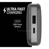 Fresh 'n Rebel power bank grey 10000mAh, imported from the UK
