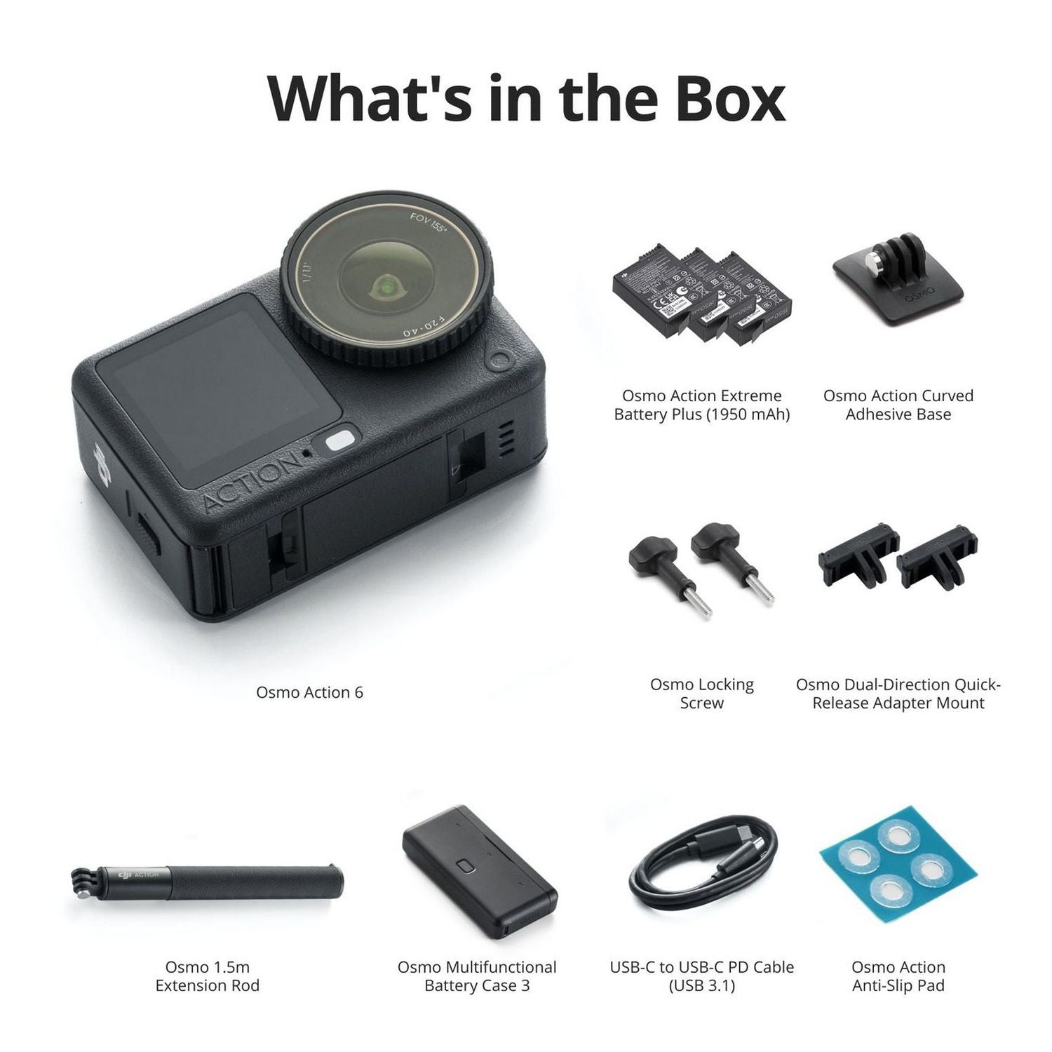 DJI Osmo Action 6 Adventure Combo action camera - British product