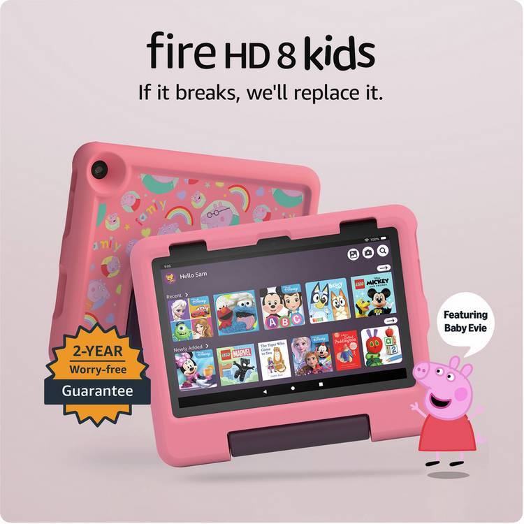 Amazon Fire HD 8 Kids Peppa Pig 8 inch 32GB (British brand)