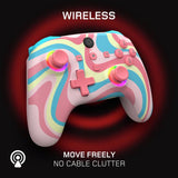 Gioteck WX5+ wireless controller Swirl design, imported from the UK