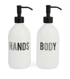 Anya Hindmarch bone china hand and body wash dispenser set - British product