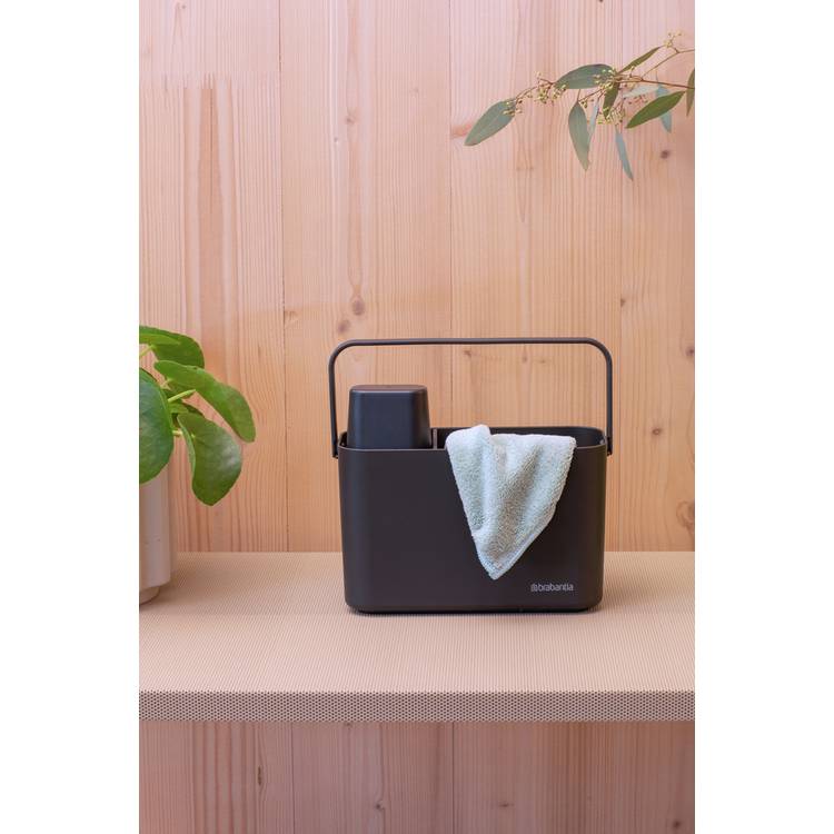 Brabantia cleaning caddy dark grey plastic, imported from the UK