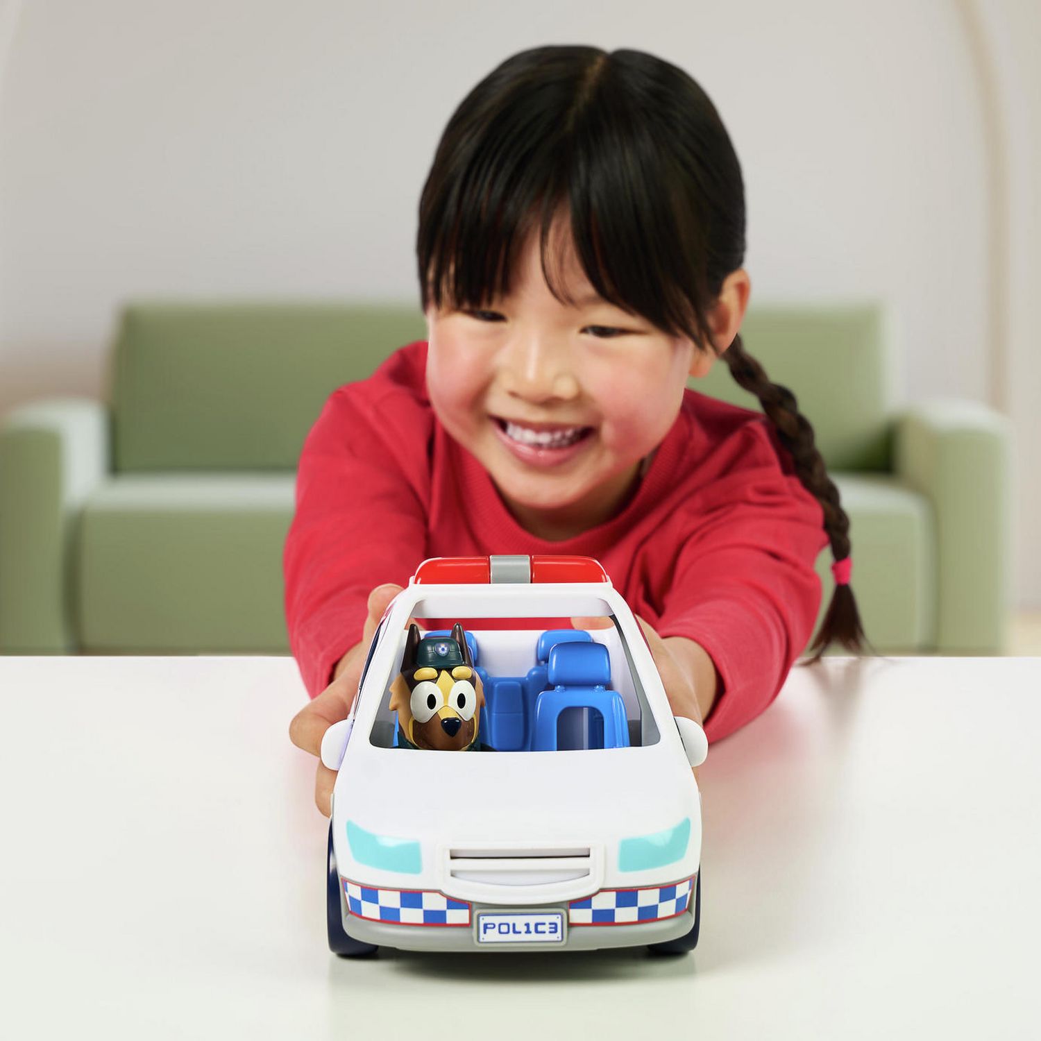Bluey police car playset with lights and sounds (British brand)