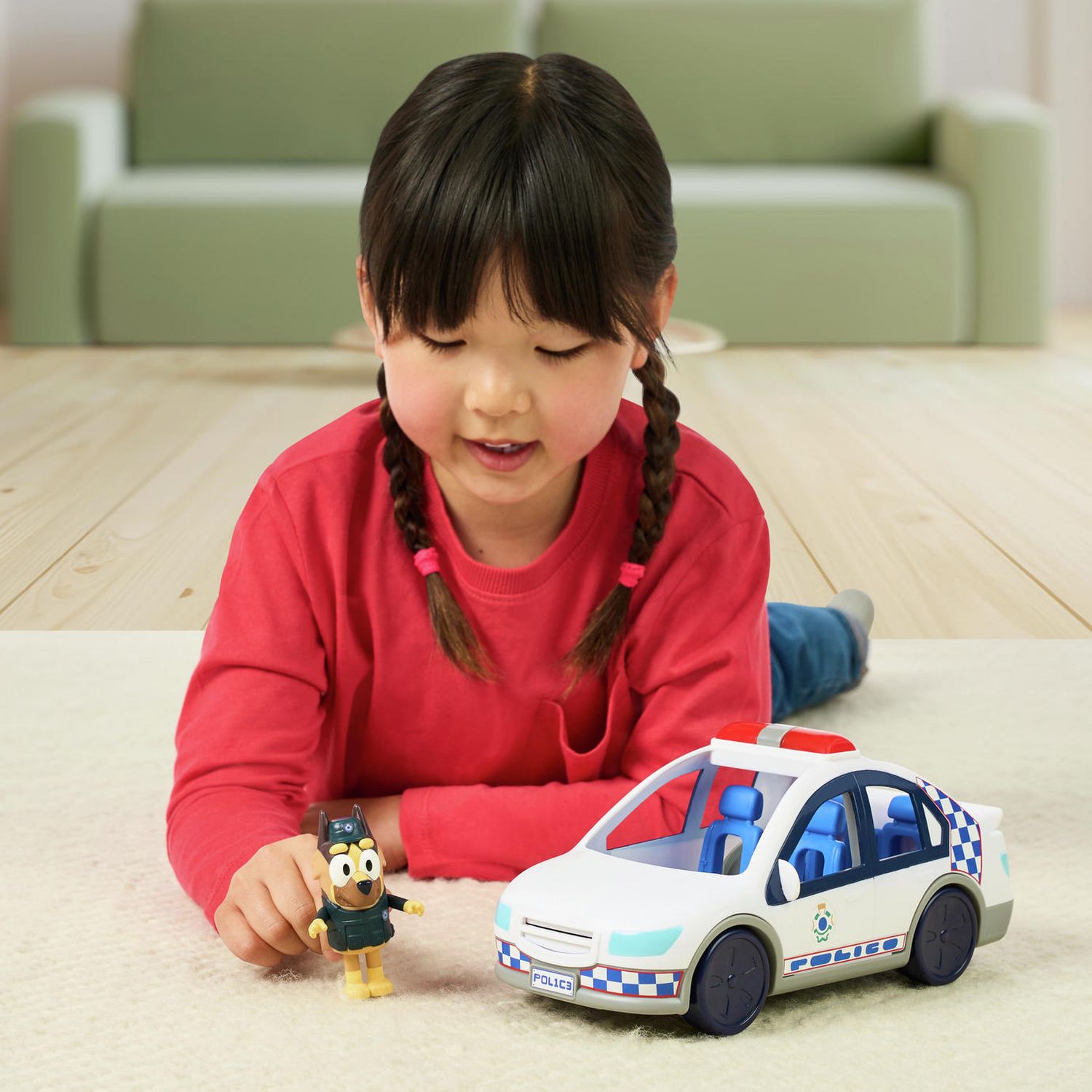 Bluey police car playset with lights and sounds (British brand)