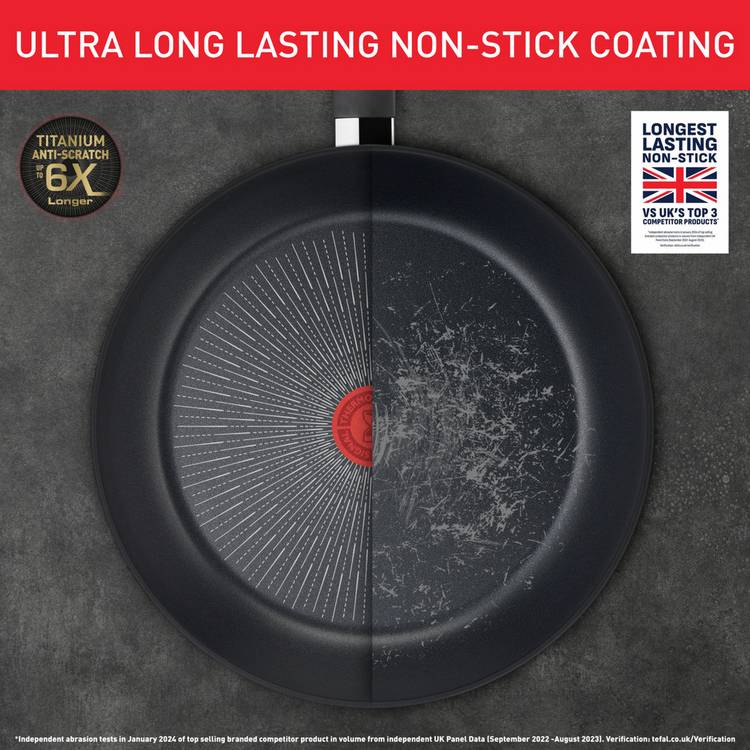 Tefal 24cm Titanium Edition Frying Pan, UK version