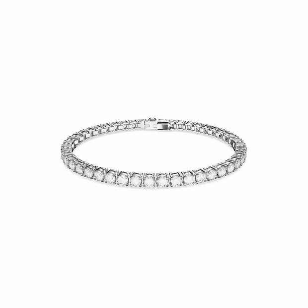 Swarovski tennis bracelet rhodium plated crystal 16.5cm (British brand)