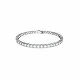 Swarovski tennis bracelet rhodium plated crystal 16.5cm (British brand)