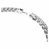 Swarovski tennis bracelet rhodium plated crystal 16.5cm (British brand)