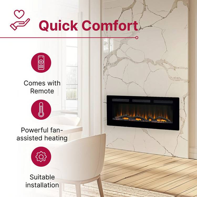Dimplex Sierra 60-inch electric fire, UK version