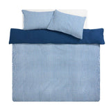 Habitat gingham seersucker navy bedding set single, imported from the UK
