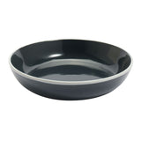 Argos Home pasta bowls set charcoal white rim, UK version