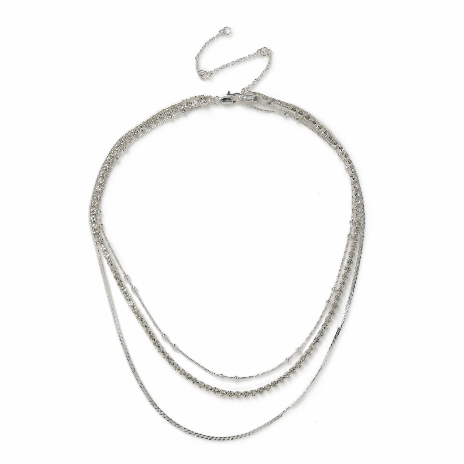 Liars & Lovers silver plated tennis chain necklace 45cm (British brand)