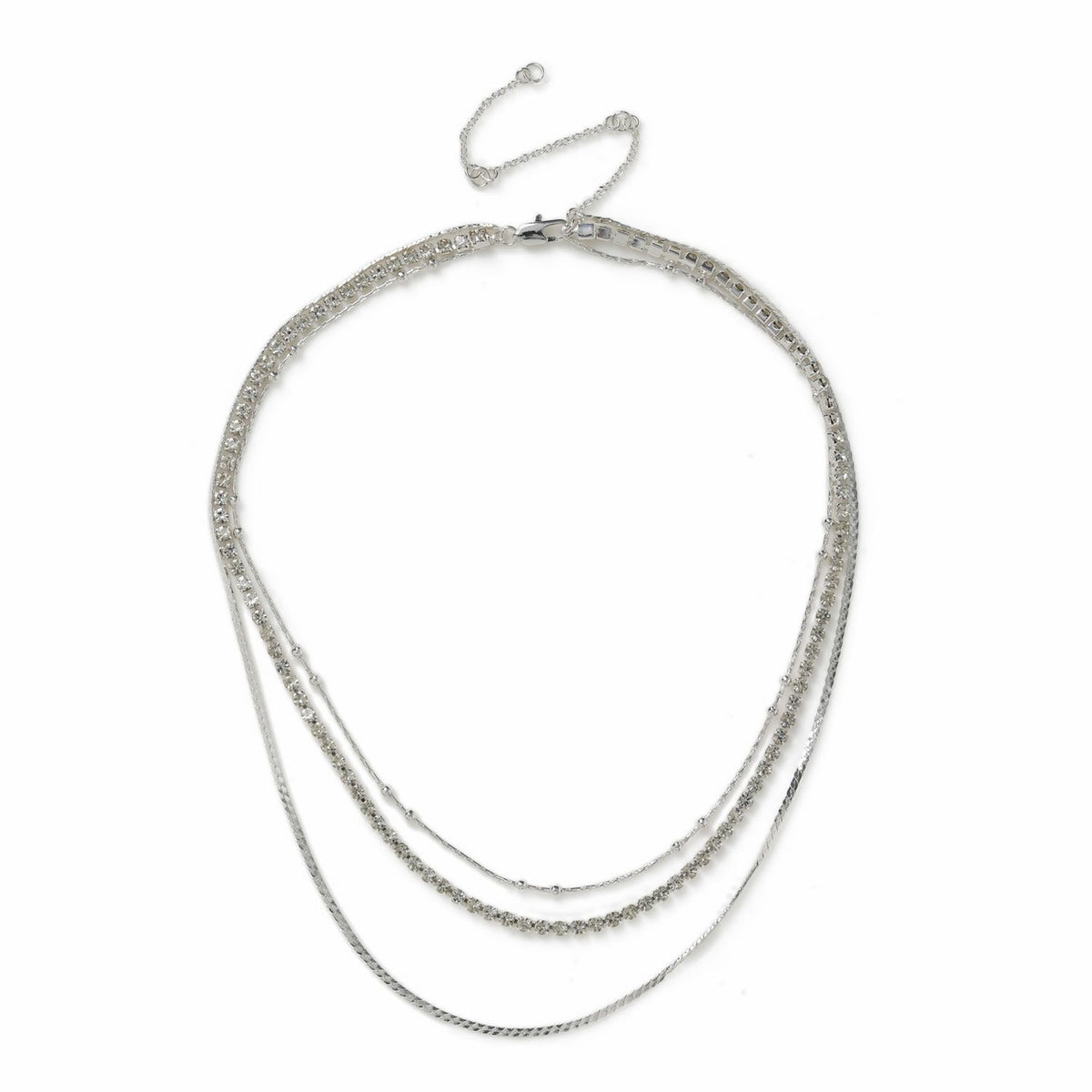Liars & Lovers silver plated tennis chain necklace 45cm (British brand)