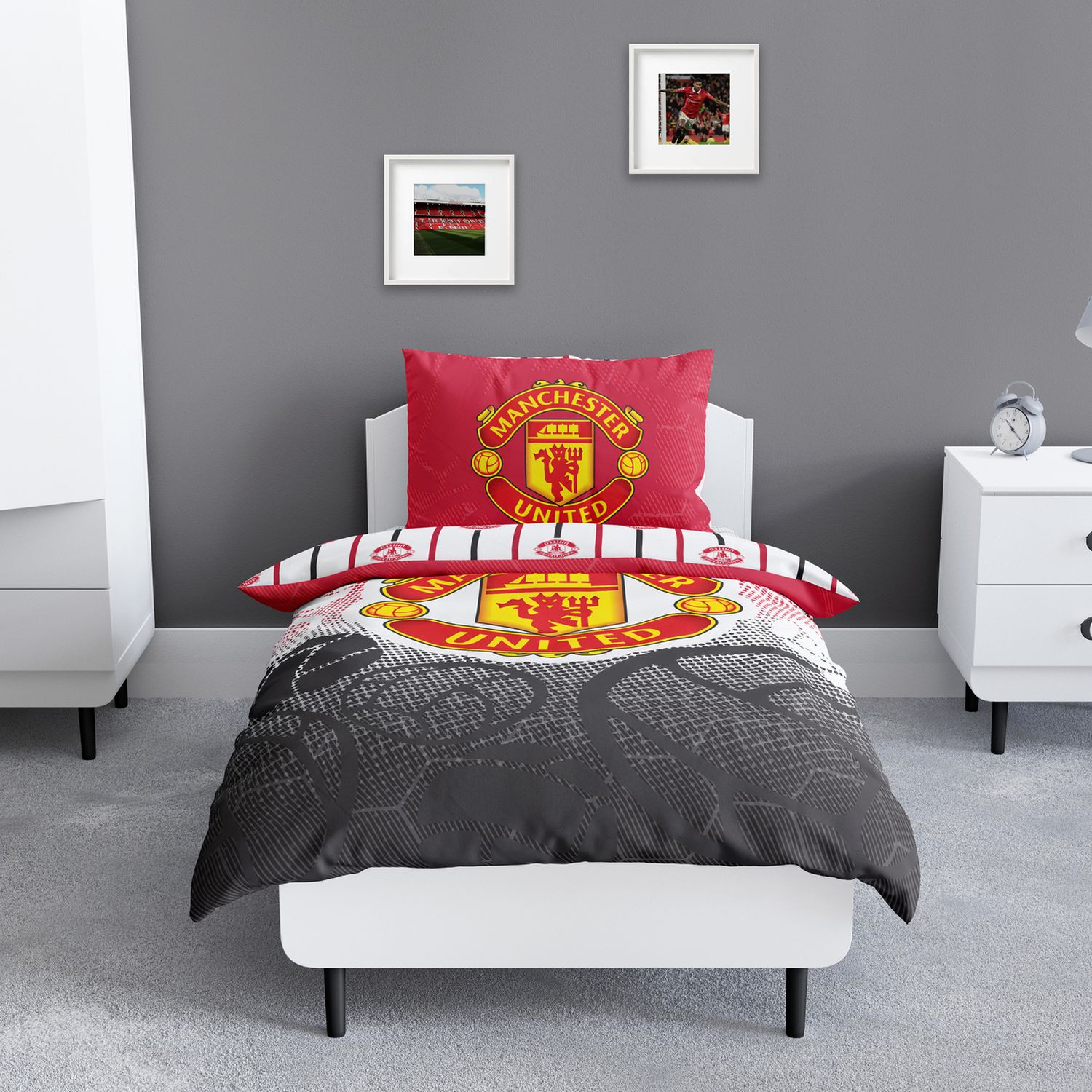 Manchester United Football Kids Bedding Set - Double