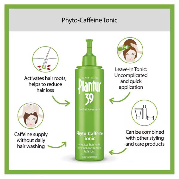 Plantur39 Phyto-Caffeine Tonic 200ml, imported from the UK