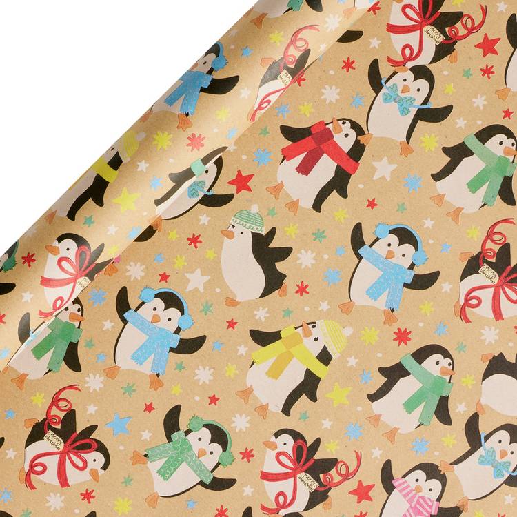 Argos Home Christmas wrapping paper set with 3 rolls and 6 tags, imported from the UK