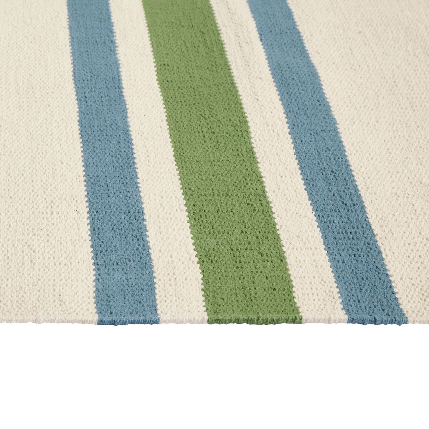 Habitat stripe green flatweave runner 66x200cm (British brand)