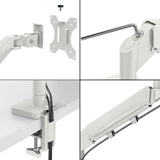 Leitz Ergo monitor laptop arm light grey adjustable, imported from the UK