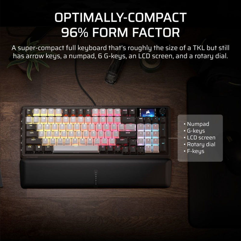 Corsair VANGUARD 96 wired mechanical gaming keyboard black (British brand)