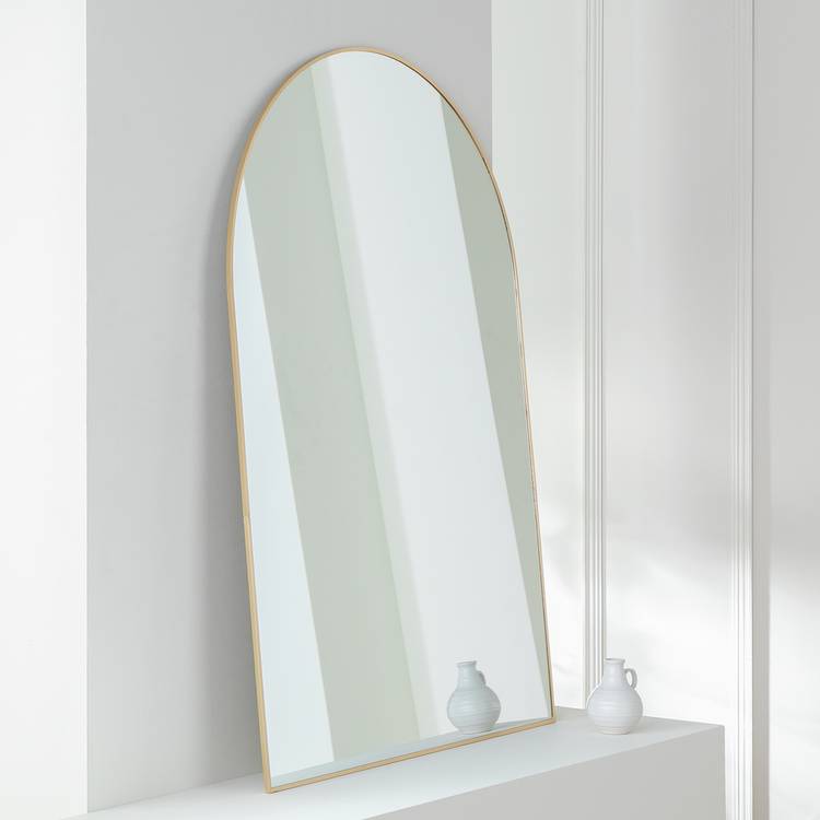 Habitat gold arch wall mirror 100x70cm - British product