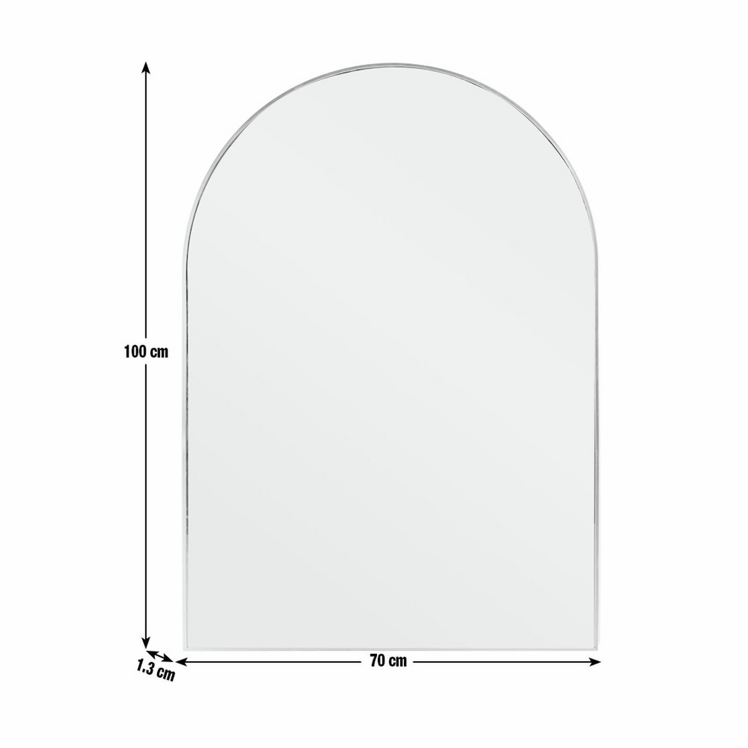 Habitat gold arch wall mirror 100x70cm - British product