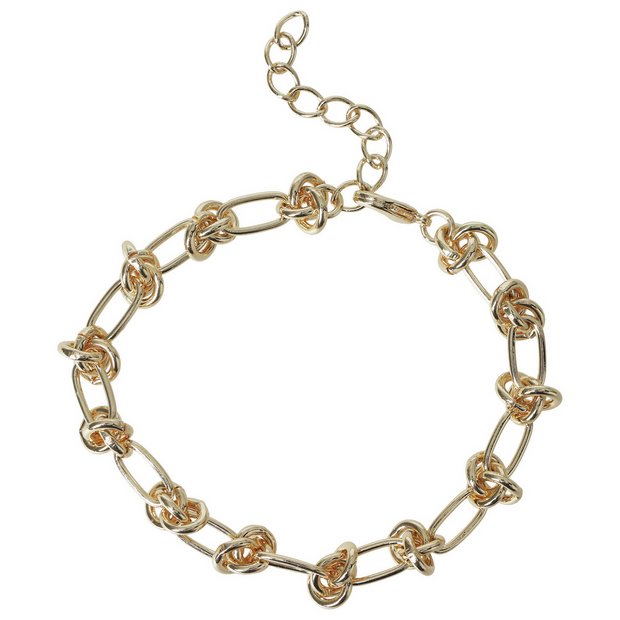 Liars & Lovers gold-tone stainless steel knot bracelet - (British brand)