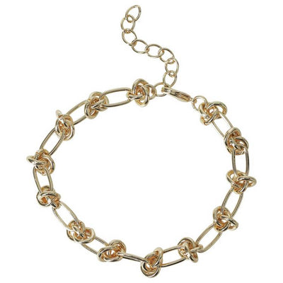 Argos Liars & Lovers Gold Tone Stainless Steel Knot Bracelet- Buy online at McGrocer