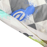 Argos Home Checkerboard Graffiti Kids Bedding Set Single, imported from the UK