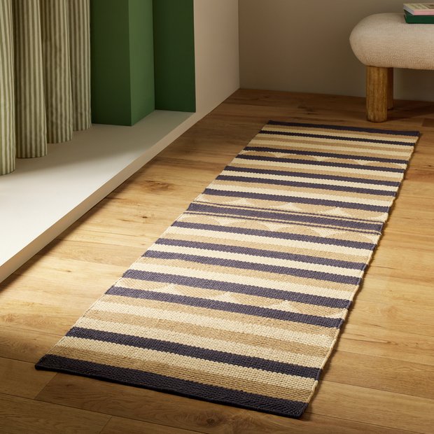 Habitat Scalloped Stripe runner 66x200cm, imported from the UK