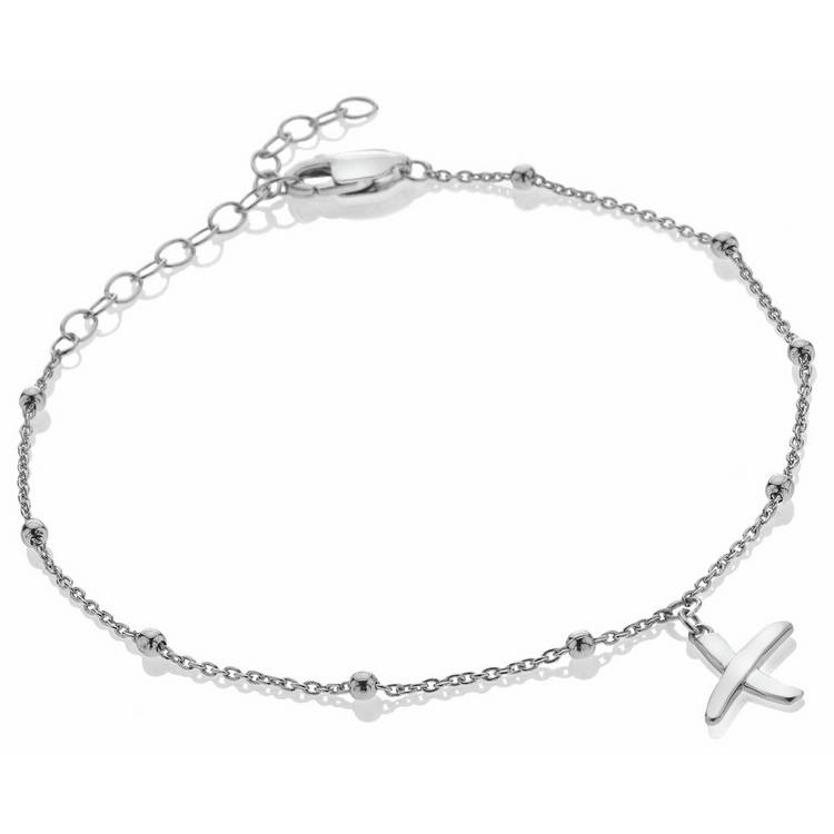 Hot Diamonds sterling silver kiss charm bracelet 20cm, imported from the UK