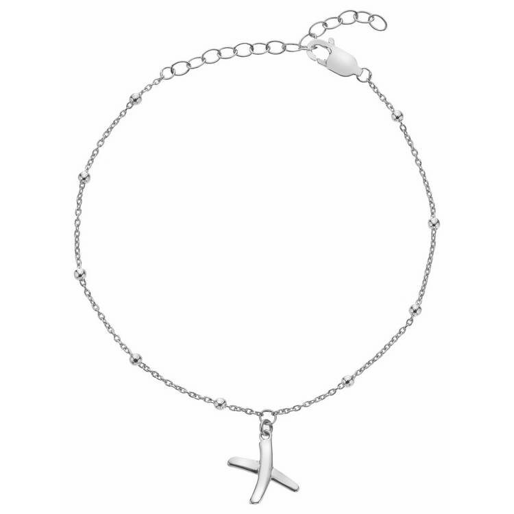 Hot Diamonds sterling silver kiss charm bracelet 20cm, imported from the UK