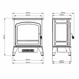 Bemodern Trowpoint electric stove 1-2kW, UK version