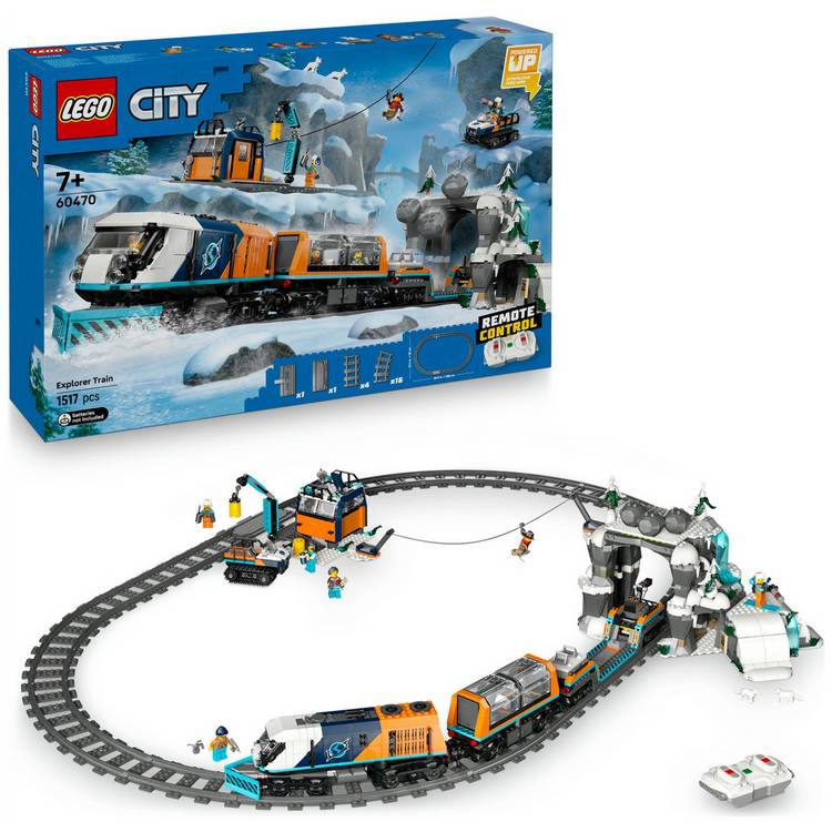LEGO City Arctic Polar Express train set 60470 1517 pieces (British brand)