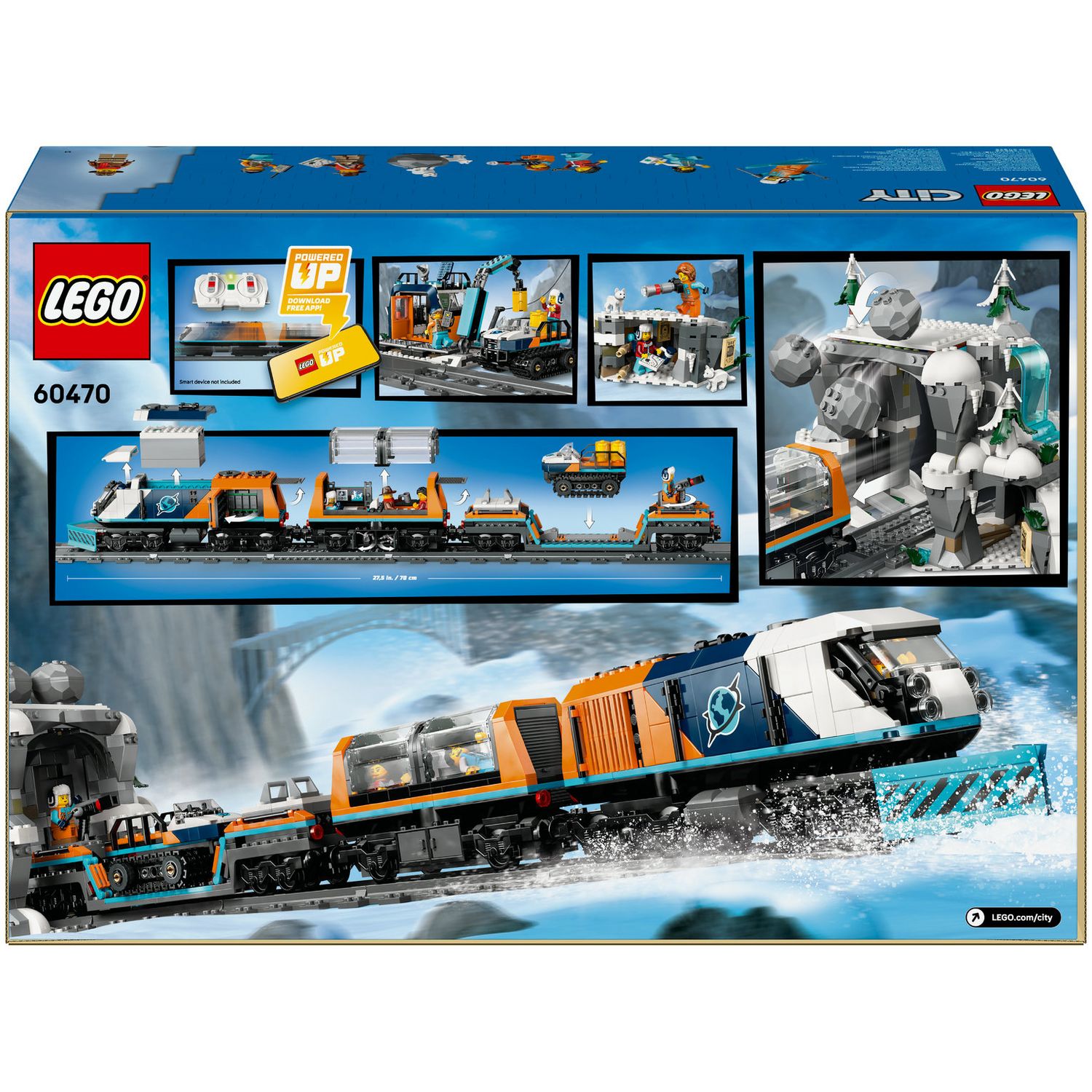 LEGO City Arctic Polar Express train set 60470 1517 pieces (British brand)