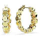 Swarovski gold tone crystal Imber hoop earrings 24mm (British brand)