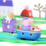 Peppa Pig Whizz Around track set with vehicles (British brand)