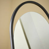 Habitat black metal frameless freestanding mirror 144cm, UK version