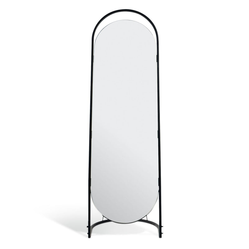 Habitat black metal frameless freestanding mirror 144cm, UK version